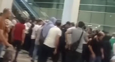 Hacıları Karşılamaya Giden Vatandaş Yürüyen Merdivenin Azizliğine Uğradı! Çok sayıda Yaralı