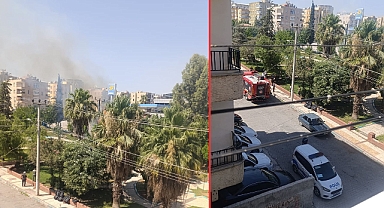 Haliliye’de Korku Dolu Anlar! Elektrik Direğinde Yangın