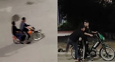 Karaköprü'de Çocuk Yaşta Motosiklet Yarışı! Vatandaş Şikayetçi