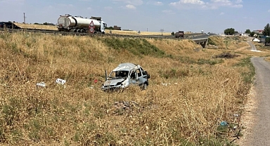 Urfa'da Araç Şarampole Yuvarlandı! Yaralılar Var