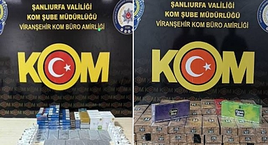 Urfa'da Kaçak Sigara ve Cep Telefonu Ele Geçirildi