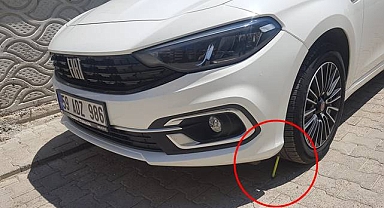 Park Halindeki Aracın lastiğine Torpil Koydular