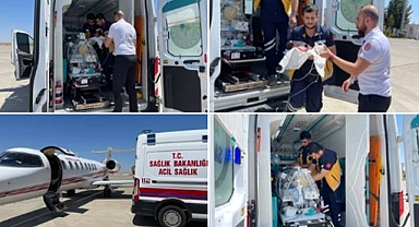 Şanlıurfa’da Vatha Bebek İçin Ambulans Uçak Havalandı