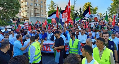 Urfa Hamas Lideri İsmail Haniye İçin Yürüdü
