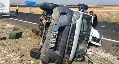 Hilvan-Siverek Yolunda Kaza! Yaralılar Var