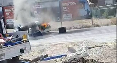 Şanlıurfa’da Araç Yangını!