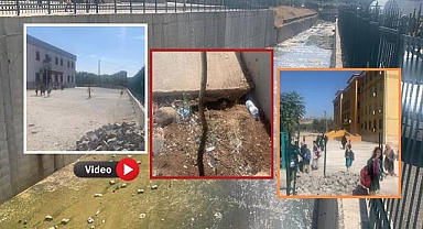Önce Dere Yatağına Okul Yaptılar, Sonra Kaderine Terk Ettiler