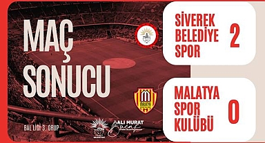 Siverek Belediyespor, Malatya Spor'u Mağlup Etti