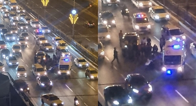 Urfa'da Trafik Kazası! Trafik Kilitlendi