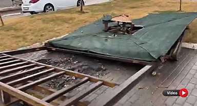 Eyyübiye'de Magandalar Parka Zarar Verdi