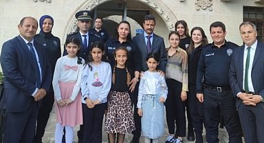 Eyyübiye’de Öğrencilerden Polis Haftası’na Anlamlı Ziyaret