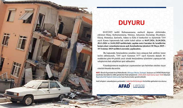 Birecik Kaymakamlığı'ndan Hak Sahiplerine Borçlandırma Uyarısı!