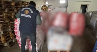 Şanlıurfa'da Tonlarca Sahte Deterjan ve Binlerce Temizlik Ürünü Ele Geçirildi