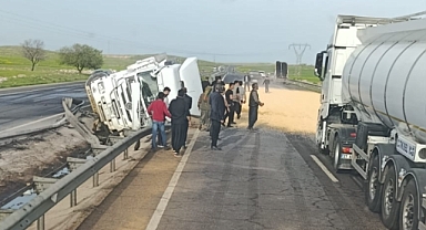 Viranşehir–Şanlıurfa Karayolunda Tanker Devrildi!